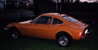 My 73 Opel GT Rear-Driver Side View